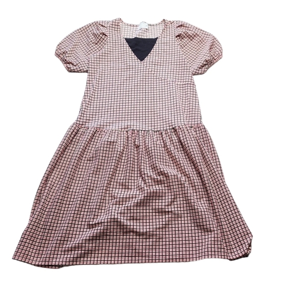 ASOS Checkered Midi Dress - Black and White - Picture 3 of 12